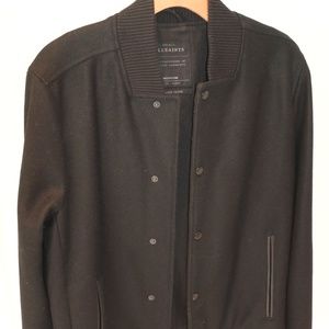 All Saints Black Wool "Bomber" SIZE M